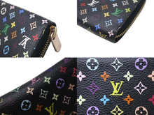 Load image into Gallery viewer, LOUIS VUITTON ルイヴィトン ジッピーウォレット 長財布 M60243 モノグラム マルチカラー ブラック 村上隆 美品 中古 4c073652
