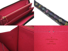 Load image into Gallery viewer, LOUIS VUITTON ルイヴィトン ジッピーウォレット 長財布 M60243 モノグラム マルチカラー ブラック 村上隆 美品 中古 4c073652