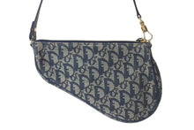 Load image into Gallery viewer, Christian Dior クリスチャンディオール トロッター サドルバッグ ワンショルダーバッグ サドルポーチ MC1012 ネイビー 美品 中古 4c073668