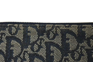 Christian Dior クリスチャンディオール トロッター サドルバッグ ワンショルダーバッグ サドルポーチ MC1012 ネイビー 美品 中古 4c073668