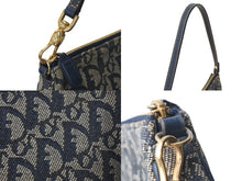 Load image into Gallery viewer, Christian Dior クリスチャンディオール トロッター サドルバッグ ワンショルダーバッグ サドルポーチ MC1012 ネイビー 美品 中古 4c073668