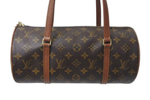 Load image into Gallery viewer, 極美品 LOUIS VUITTON ルイヴィトン ハンドバック パピヨン30 GM 筒型 モノグラム M51365 ゴールド金具 ブラウン 中古 4c073670
