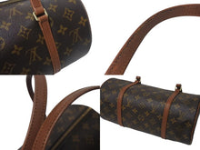 Load image into Gallery viewer, 極美品 LOUIS VUITTON ルイヴィトン ハンドバック パピヨン30 GM 筒型 モノグラム M51365 ゴールド金具 ブラウン 中古 4c073670