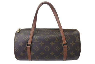 LOUIS VUITTON ルイヴィトン パピヨン26 ハンドバッグ M51386 モノグラム ブラウン ゴールド金具 美品 中古 4c073671