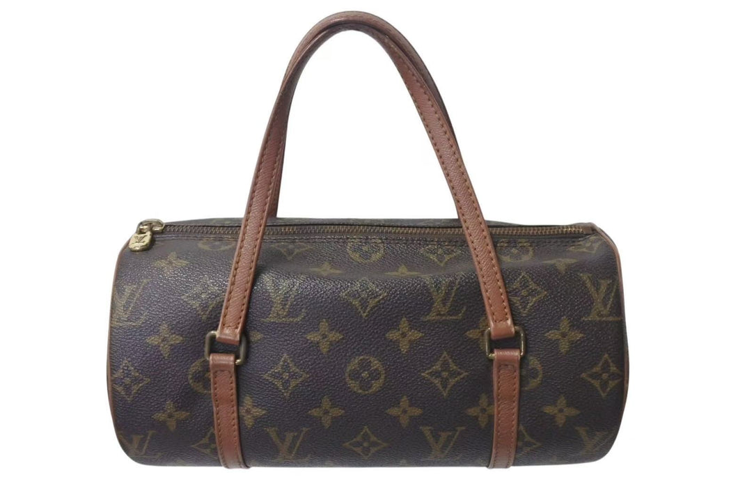 LOUIS VUITTON ルイヴィトン パピヨン26 ハンドバッグ M51386 モノグラム ブラウン ゴールド金具 美品 中古 4c073671