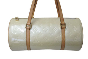 極美品 LOUIS VUITTON ルイヴィトン ベッドフォード ハンドバッグ M91006 モノグラムヴェルニ 筒型 ゴールド金具 イエロー 中古 4c073672