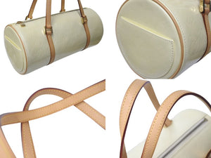 極美品 LOUIS VUITTON ルイヴィトン ベッドフォード ハンドバッグ M91006 モノグラムヴェルニ 筒型 ゴールド金具 イエロー 中古 4c073672