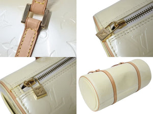 極美品 LOUIS VUITTON ルイヴィトン ベッドフォード ハンドバッグ M91006 モノグラムヴェルニ 筒型 ゴールド金具 イエロー 中古 4c073672