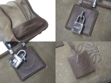 Load image into Gallery viewer, LOEWE ロエベ アマソナ28 ハンドバッグ 010403 アナグラムロゴ スウェード レザー ブラウン シルバー金具 良品 中古 4c073673