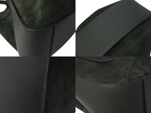 Load image into Gallery viewer, LOEWE ロエベ ハンモック ラージ 2WAY トートバッグ グリーン ブラック レザー スウェード ハンドバッグ ロゴ シルバー金具 美品 中古 4c073676