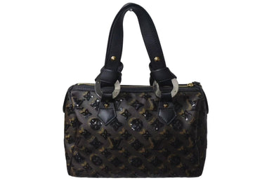 LOUIS VUITTON ルイヴィトン スピーディ30 ハンドバッグ モノグラム エクリプス スパンコール M40243 美品 中古 4c073678