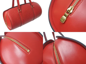 LOUIS VUITTON ルイヴィトン エピ スフロ ハンドバッグ レザー カスティリアンレッド M52227 エピレザー ゴールド金具 美品 中古 4c073680