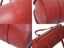 Load image into Gallery viewer, LOUIS VUITTON ルイヴィトン エピ スフロ ハンドバッグ レザー カスティリアンレッド M52227 エピレザー ゴールド金具 美品 中古 4c073680