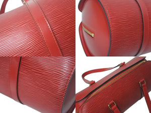 LOUIS VUITTON ルイヴィトン エピ スフロ ハンドバッグ レザー カスティリアンレッド M52227 エピレザー ゴールド金具 美品 中古 4c073680