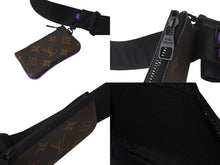 Load image into Gallery viewer, 極美品 LOUIS VUITTON ルイヴィトン モノグラム マカサー トリオ メッセンジャー ショルダーバッグ M46266 ブラウン パープル PVC レザー シルバー金具 中古 4c073682