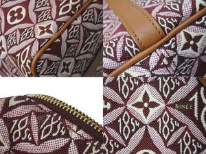 極美品 LOUIS VUITTON ルイヴィトン スピーディ バンドリエール25 ハンドバッグ M57231 ブラウン ワインレッド ゴールド金具 中古 4c073685