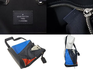 LOUIS VUITTON ルイヴィトン ノエ マラン ショルダーバッグ N41611 ダミエコバルト PVC レザー シルバー金具 美品 中古 4c073686