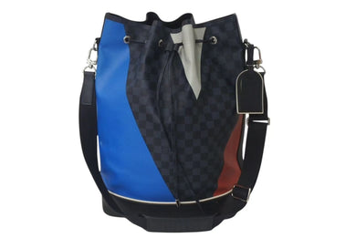 LOUIS VUITTON ルイヴィトン ノエ マラン ショルダーバッグ N41611 ダミエコバルト PVC レザー シルバー金具 美品 中古 4c073686