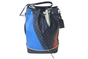 LOUIS VUITTON ルイヴィトン ノエ マラン ショルダーバッグ N41611 ダミエコバルト PVC レザー シルバー金具 美品 中古 4c073686