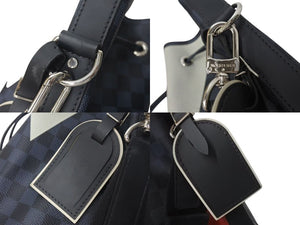 LOUIS VUITTON ルイヴィトン ノエ マラン ショルダーバッグ N41611 ダミエコバルト PVC レザー シルバー金具 美品 中古 4c073686
