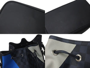 LOUIS VUITTON ルイヴィトン ノエ マラン ショルダーバッグ N41611 ダミエコバルト PVC レザー シルバー金具 美品 中古 4c073686
