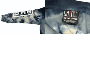 SAINT MICHAEL セントマイケル 長袖Ｔシャツ sm-s23-0000-038 コットン タイダイ ブラック マルチカラー サイズXXL 美品 中古 4b002015 