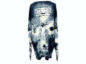 SAINT MICHAEL セントマイケル 長袖Ｔシャツ sm-s23-0000-038 コットン タイダイ ブラック マルチカラー サイズXXL 美品 中古 4b002015 