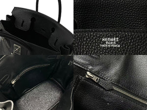 HERMES エルメス バーキン30 ハンドバッグ トゴ ブラック シルバー金具 ☐J刻印 2006年 美品 中古 4c073714