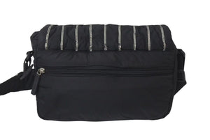 CHANEL シャネル スポーツライン ナイロン ショルダーバッグ ブラック 10番台 ココマーク ロゴ 美品 中古 4c073716