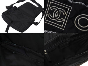 CHANEL シャネル スポーツライン ナイロン ショルダーバッグ ブラック 10番台 ココマーク ロゴ 美品 中古 4c073716