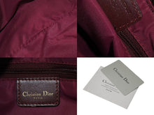 Load image into Gallery viewer, Christian Dior クリスチャンディオール トロッター ミニハンドバッグ PZ0052 キャンバス レザー ワインレッド ゴールド 美品 中古 4c073719
