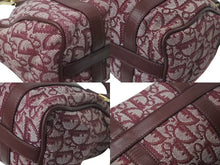 Load image into Gallery viewer, Christian Dior クリスチャンディオール トロッター ミニハンドバッグ PZ0052 キャンバス レザー ワインレッド ゴールド 美品 中古 4c073719
