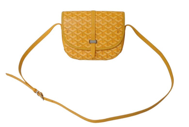 GOYARD ゴヤール ベルヴェデーレPM バッグ ショルダーバッグ BELVE3PMLTY08CG08P イエロー PVC レザー 美品 中古 4c073722