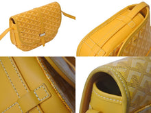 画像をギャラリービューアに読み込む, GOYARD ゴヤール ベルヴェデーレPM バッグ ショルダーバッグ BELVE3PMLTY08CG08P イエロー PVC レザー 美品 中古 4c073722