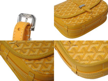 画像をギャラリービューアに読み込む, GOYARD ゴヤール ベルヴェデーレPM バッグ ショルダーバッグ BELVE3PMLTY08CG08P イエロー PVC レザー 美品 中古 4c073722