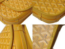 画像をギャラリービューアに読み込む, GOYARD ゴヤール ベルヴェデーレPM バッグ ショルダーバッグ BELVE3PMLTY08CG08P イエロー PVC レザー 美品 中古 4c073722