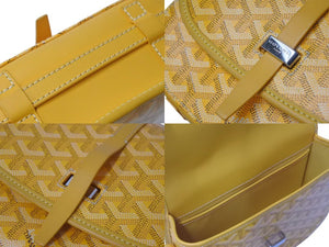 GOYARD ゴヤール ベルヴェデーレPM バッグ ショルダーバッグ BELVE3PMLTY08CG08P イエロー PVC レザー 美品 中古 4c073722