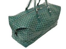 画像をギャラリービューアに読み込む, 未使用 GOYARD ゴヤール 55 ヘリンボーン PVCレザーボストンバッグ グリーン 2025年中古 4c073725 