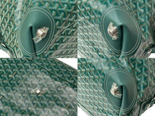 画像をギャラリービューアに読み込む, 未使用 GOYARD ゴヤール 55 ヘリンボーン PVCレザーボストンバッグ グリーン 2025年中古 4c073725 
