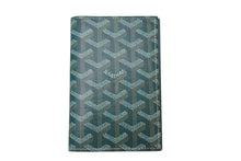 Load image into Gallery viewer, 新品未使用 GOYARD ゴヤール パスケース パスポートケース グルネル PVCコーティングキャンバス グリーン 中古 4c073727