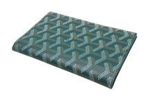 Load image into Gallery viewer, 新品未使用 GOYARD ゴヤール パスケース パスポートケース グルネル PVCコーティングキャンバス グリーン 中古 4c073727