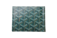 Load image into Gallery viewer, 新品未使用 GOYARD ゴヤール 財布 サントマ STTHOMPMLTY01CL01P マネークリップ カードケース グリーン PVC レザー 中古 4c073728