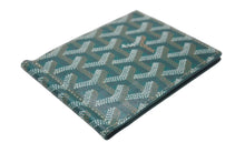 Load image into Gallery viewer, 新品未使用 GOYARD ゴヤール 財布 サントマ STTHOMPMLTY01CL01P マネークリップ カードケース グリーン PVC レザー 中古 4c073728
