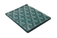 Load image into Gallery viewer, 新品未使用 GOYARD ゴヤール 財布 サントマ STTHOMPMLTY01CL01P マネークリップ カードケース グリーン PVC レザー 中古 4c073728