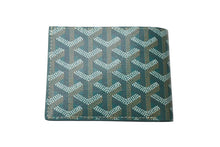 Load image into Gallery viewer, 新品未使用 GOYARD ゴヤール ヴィクトワール ウォレット 二つ折り財布 グリーン ゴヤールディンキャンバス 中古 4c073729