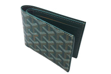 Load image into Gallery viewer, 新品未使用 GOYARD ゴヤール ヴィクトワール ウォレット 二つ折り財布 グリーン ゴヤールディンキャンバス 中古 4c073729