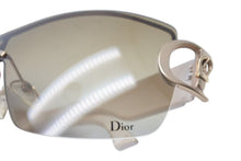 Load image into Gallery viewer, Christian Dior クリスチャンディオール DIOR BUCKLE 1 ディオールバックル1 サングラス QBR2K 120 ホワイト ブラウン 美品 中古 4c073733