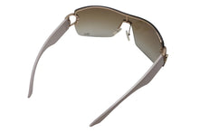 Load image into Gallery viewer, Christian Dior クリスチャンディオール DIOR BUCKLE 1 ディオールバックル1 サングラス QBR2K 120 ホワイト ブラウン 美品 中古 4c073733