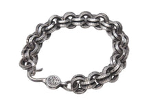 Load image into Gallery viewer, CHROME HEARTS クロムハーツ DOUBLE B RING ダブルBリング ブレスレット 重量約47.2g 腕回り約18.5cm 1998/.925刻印 美品 中古 4c073734