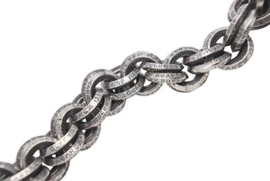 CHROME HEARTS クロムハーツ DOUBLE B RING ダブルBリング ブレスレット 重量約47.2g 腕回り約18.5cm 1998/.925刻印 美品 中古 4c073734